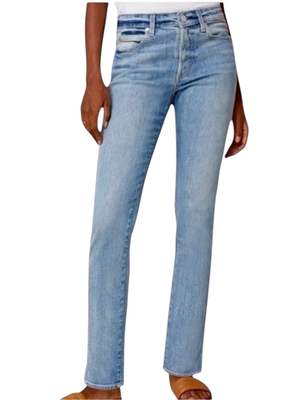 AMO Tomboy 90’s fit High Rise Relaxed Straight Leg Jeans Charmer wash Size 30